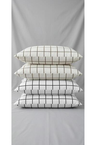 NURLATEX 4 Pieces Modern Striped Decorative Cushion Cases - 50 X 70