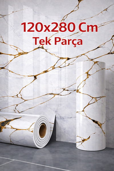 UKAB DEKOR 120x280 Cm 1 Adet Lüks Dekoratif Kendinden Yapışkanlı Esnek Köpük-...