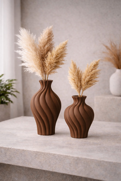 rufhomedesign 2 lİ 20 CM &14 CMİskandinav Tarzı Bohem Vazo Pinterest Pampas V...