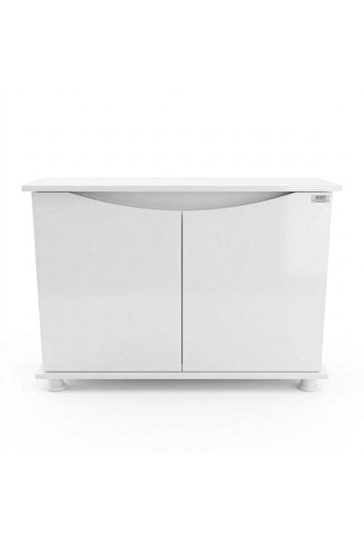 Kanki Pet 100 Cm MDF KP10001BY Flex Beyaz Kapaklı Akvaryum Sehpası 100x31x69 cm