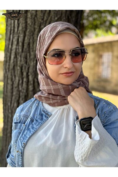 ALDAIYR Κασκόλ Τζαζ Κακάρ 120/120 Βαμβάκι δεύτερο σχέδιο