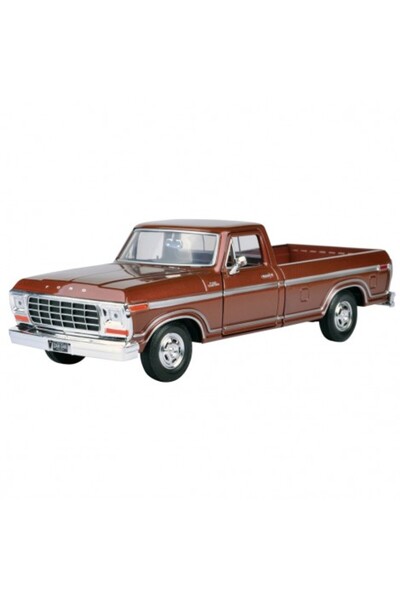 Motor Max 1:24 1979 Ford F-150 Custom Brown Pickup Truck Coffee