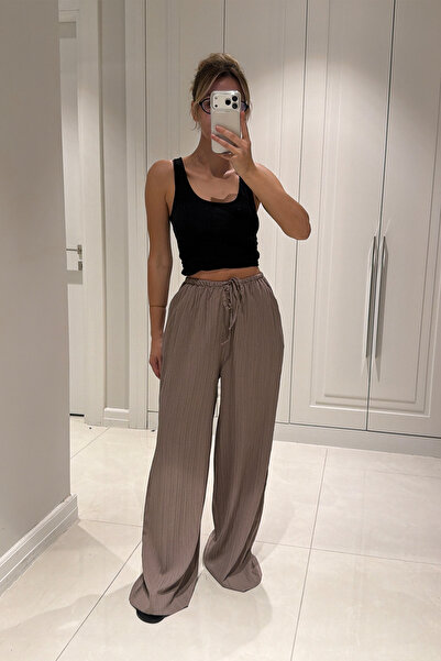 MANMARK Noul sezon Pantaloni casual supradimensionat din țesătură Gofre pentr...