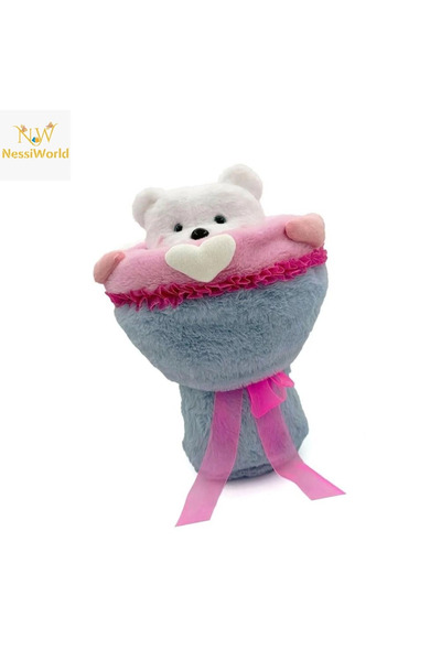 Generic Brand Love Bouquet Plush Flower Bouquet with Teddy Bear 40 cm