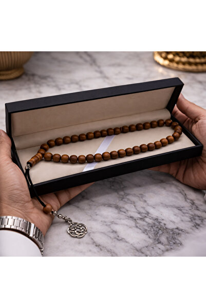 Generic Luxurious scented rosary with wooden beads and an elegant box – a lux...