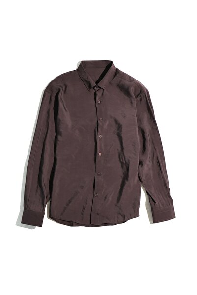 no7man Vego Coffee Oversized Shirt
