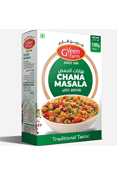 Green Farm Tangy Chaat Masala Universal Finishing Spice Powder (100g)