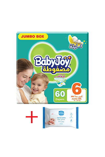 BabyJoy Diapers Size 6 Jumbo Box 60 + Mamy Pure Water Wipes