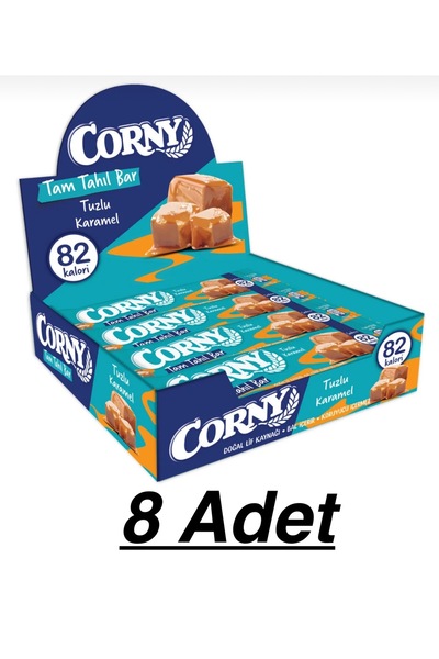CORNY Tam Tahıl Bar Tuzlu Karamel 20 Grx8 li