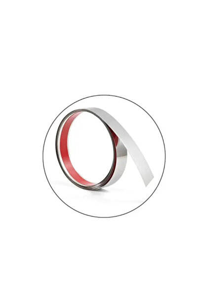 THG Αυτοκόλλητη διακοσμητική ταινία από ανοξείδωτο ατσάλι, γυαλιστερό χρώμιο,...