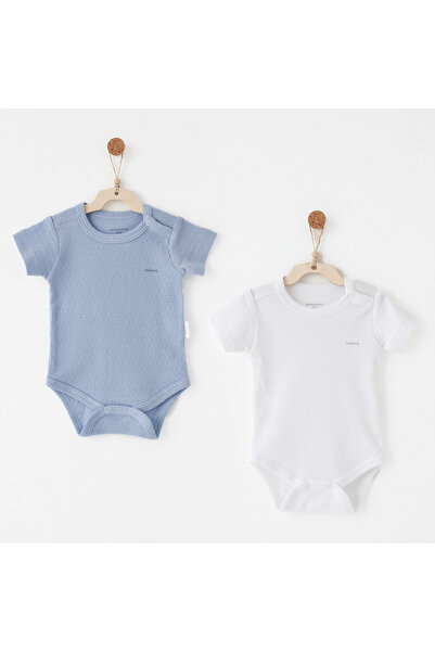 andywawa Ac26765 سبيشال قماش مودال بودي أزرق أبيض