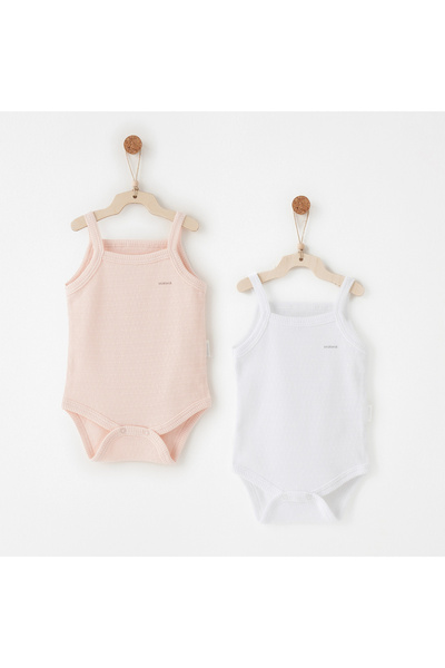 andywawa Ac26760 Special Modal 2-Piece Strap Body Pink White