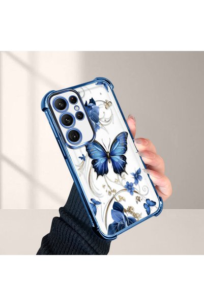 SLIMFELT حافظة ممتصة للصدمات من السيليكون الشفاف متوافقة مع هاتف Samsung Gala...