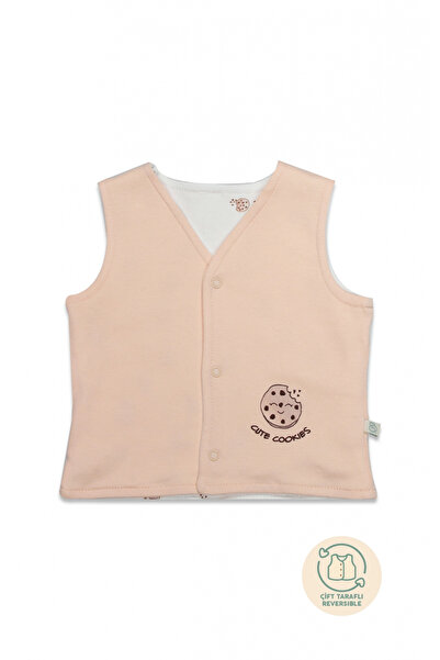 Bistyle Vest Reversible Cookies Cute Happy 18112 Salmon