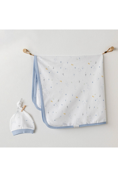 andywawa Baby Blanket Hat Set Blanket Hat Set 85X90 Ocean Is My Happy Place W...