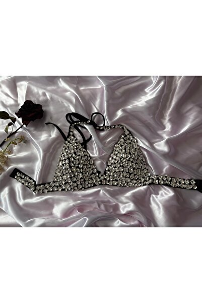 Che Reina Full Taşlı Fantezi/Party Sütyen Crop
