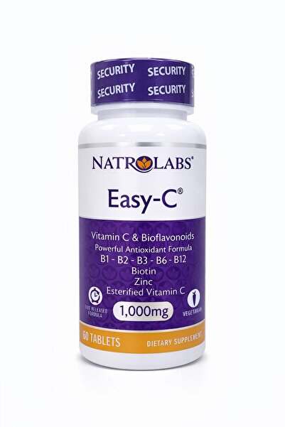 NATROLABS Easy-C Ester C Vitamini 1000 Mg 60 Tablet | Bağışıklık ve Enerji De...