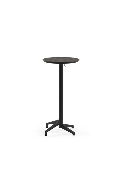Tilia Moon Polipropilen Katlanır Bar Masası Ø60 cm Antrasit - Bahçe, Balkon, Kafe, Restoran, Dış Mekan