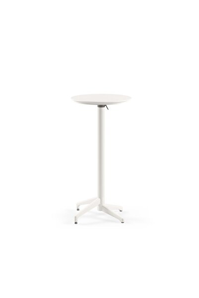 Tilia Moon Polipropilen Katlanır Bar Masası Ø60 cm Süt Beyaz - Bahçe, Balkon,...