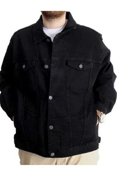 cusseli Big Size Men's Denim Coat Paris Star 22800 Black