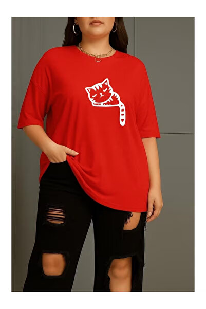 ZEMLİYA Unisex "Cat Without Sleep" B Printed T-Shirt -Modern Style