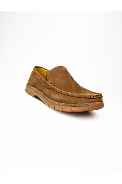 KOMCERO 3319 Taba Nubuck Leather Men's Casual Shoes