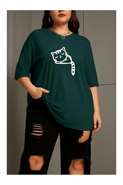 ZEMLİYA Unisex "Cat Without Sleep" B Printed T-Shirt -Modern Style