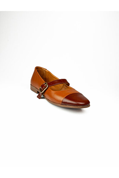 Moda Arena 5003 تابا جلد بوشاح نساء حذاء مسطح