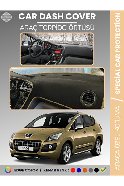 e-biz غطاء لوحة التحكم في السيارة PEUGEOT 3008 (2011-2014) لحماية لوحة التحكم...
