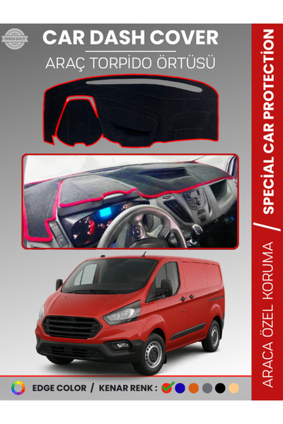 e-biz غطاء صندوق السيارة فورد ترانزيت كاستم (2012-2020) لحماية الصدر الأمامي،...