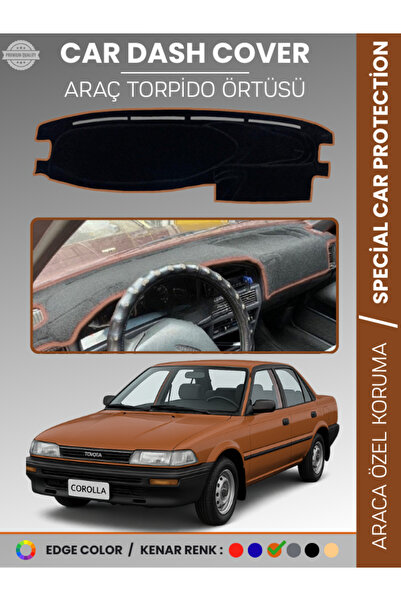 e-biz غطاء لوحة التحكم لتويوتا كورولا (1988-1991) سجاد سي آي تي آر حماية كامل...