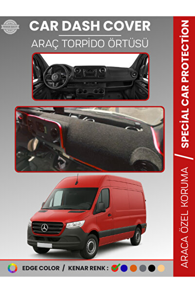 e-biz غطاء لوحة القيادة لمرسيدس سبرينتر VS30 (2018-2024) عالي الجودة لحماية ل...