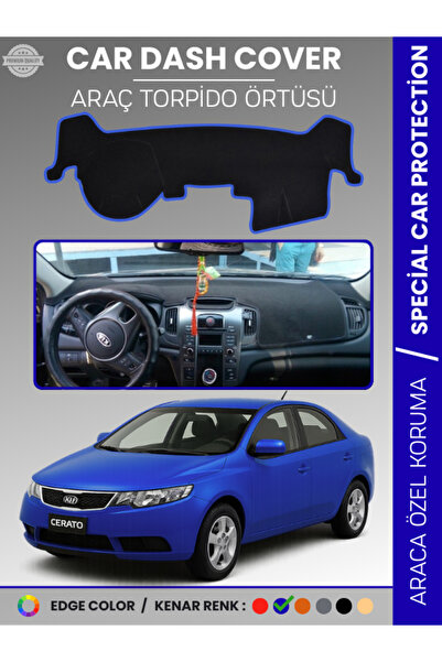 e-biz غطاء لوحة التحكم الأمامية لسيارة كيا سيراتو (2008-2012) - حماية كاملة ل...