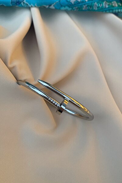 ANGELSS JEWELLERY Studded Design 316l Steel Handcuff Bracelet