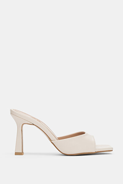 selin shoes Elmar Küt Burun Topuklu pentru femei papuci - ECRU