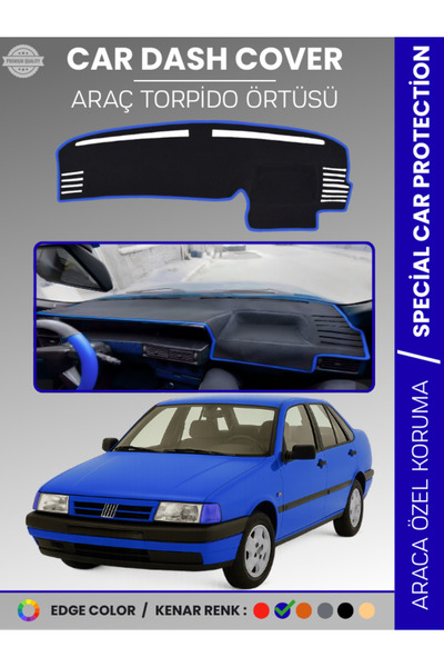 e-biz غطاء لوحة القيادة لسيارة فيات تيمبرا، موديل تناظري مع شاشة رقمية، مخصص ...