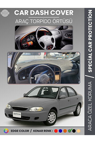 e-biz غطاء لوحة التحكم في السيارة كيا سيفيا (1998-2004) - حماية كاملة للوحة ا...