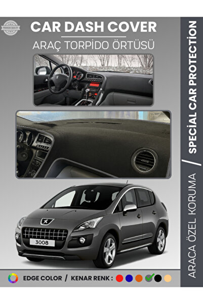 e-biz غطاء لوحة التحكم في السيارة PEUGEOT 3008 (2011-2014) لحماية لوحة التحكم...