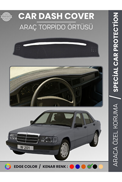 e-biz غطاء لوحة القيادة لسيارة مرسيدس 190E W201 (1982-1993) عالي الجودة لحماي...