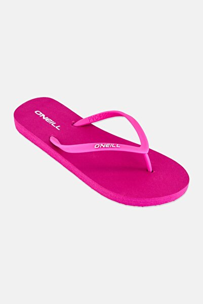 O'Neill Women Profile Brand Logo Slip On Slippers, Fuchsia