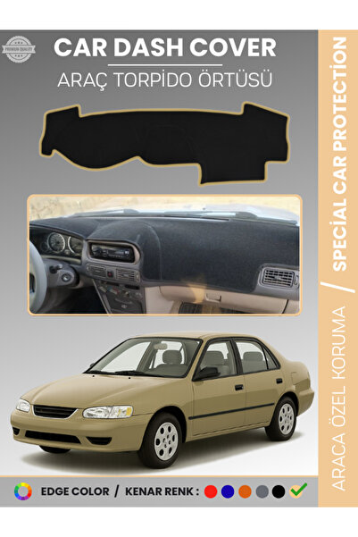 e-biz غطاء لوحة القيادة الأمامية لسيارة تويوتا كورولا E110 (1998-2002) مخصص ل...