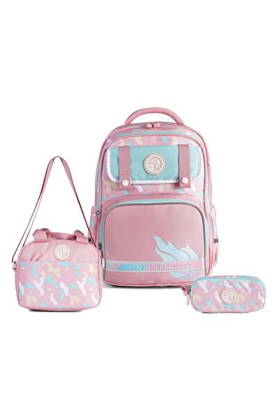 Relaxion Multi-Compartment Waterproof Backpack - 3-Piece School Set with Spin...