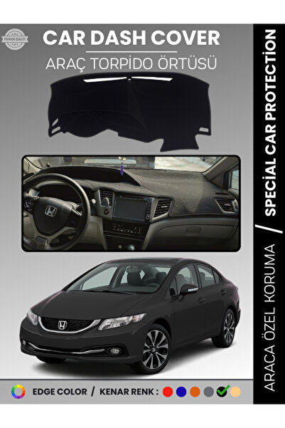 e-biz Honda Civic Fb7 (2011-2015) Dashboard Cover Dashboard Protection Perfec...