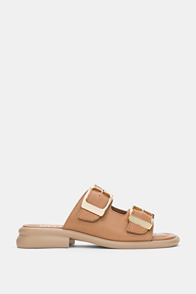 selin shoes Orlise piele naturală Tocuri ajustabile aurii detaliu la cataramă...