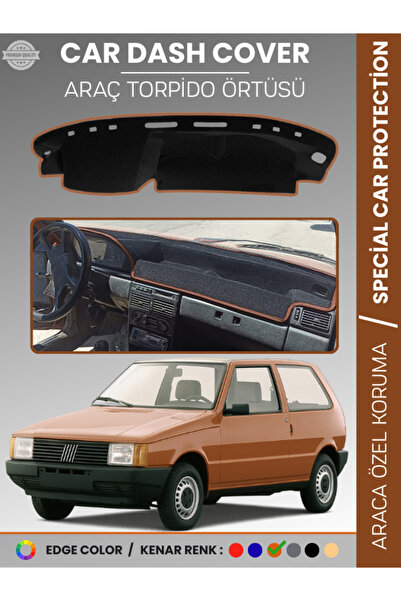 e-biz غطاء لوحة القيادة لسيارة فيات أونو 60,70 (1983-1995) مع حماية أمامية لل...