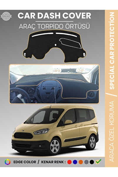 e-biz غطاء لوحة التحكم لسيارة فورد كوريير (2013-2020) بدون شاشة، يحمي لوحة ال...