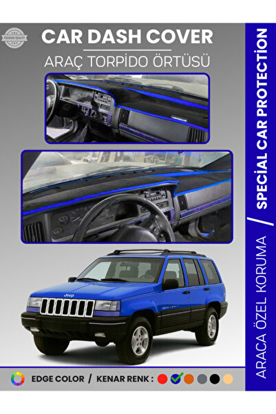 e-biz غطاء لوحة القيادة لسيارة جيب جراند شيروكي (1993-1998) - حماية كاملة للو...