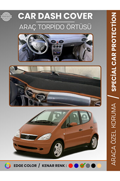 e-biz غطاء لوحة القيادة لسيارة مرسيدس A CLASS W168 (1997-2004) عالي الجودة لح...