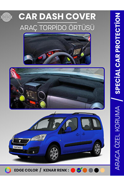 e-biz غطاء لوحة التحكم في السيارة بيجو بارتنر (2015-2020) لحماية لوحة التحكم ...