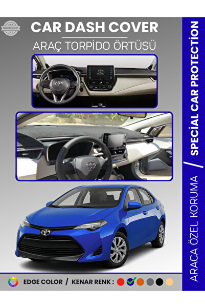 e-biz غطاء لوحة القيادة لتويوتا كورولا (2019+) E210 مع شاشة رقمية وحماية للوح...